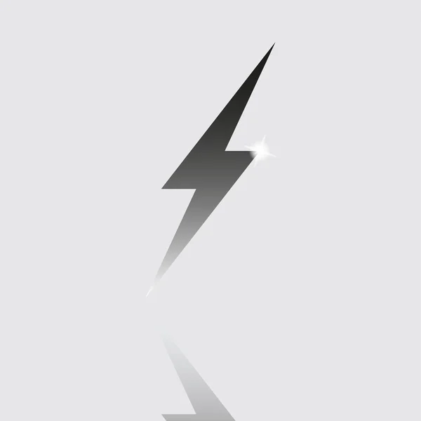 Minimalist lightning bolt — Stock Vector