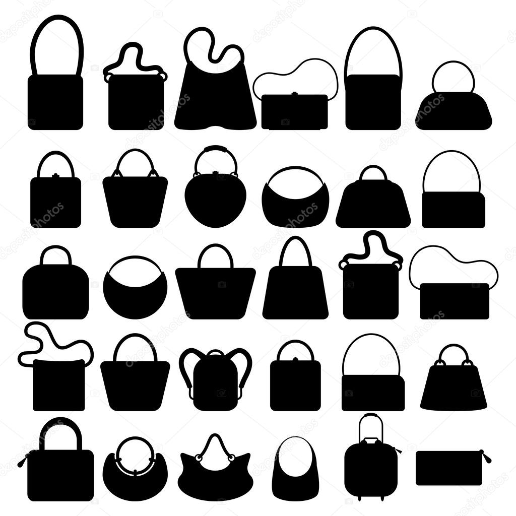 Women bags silhouette