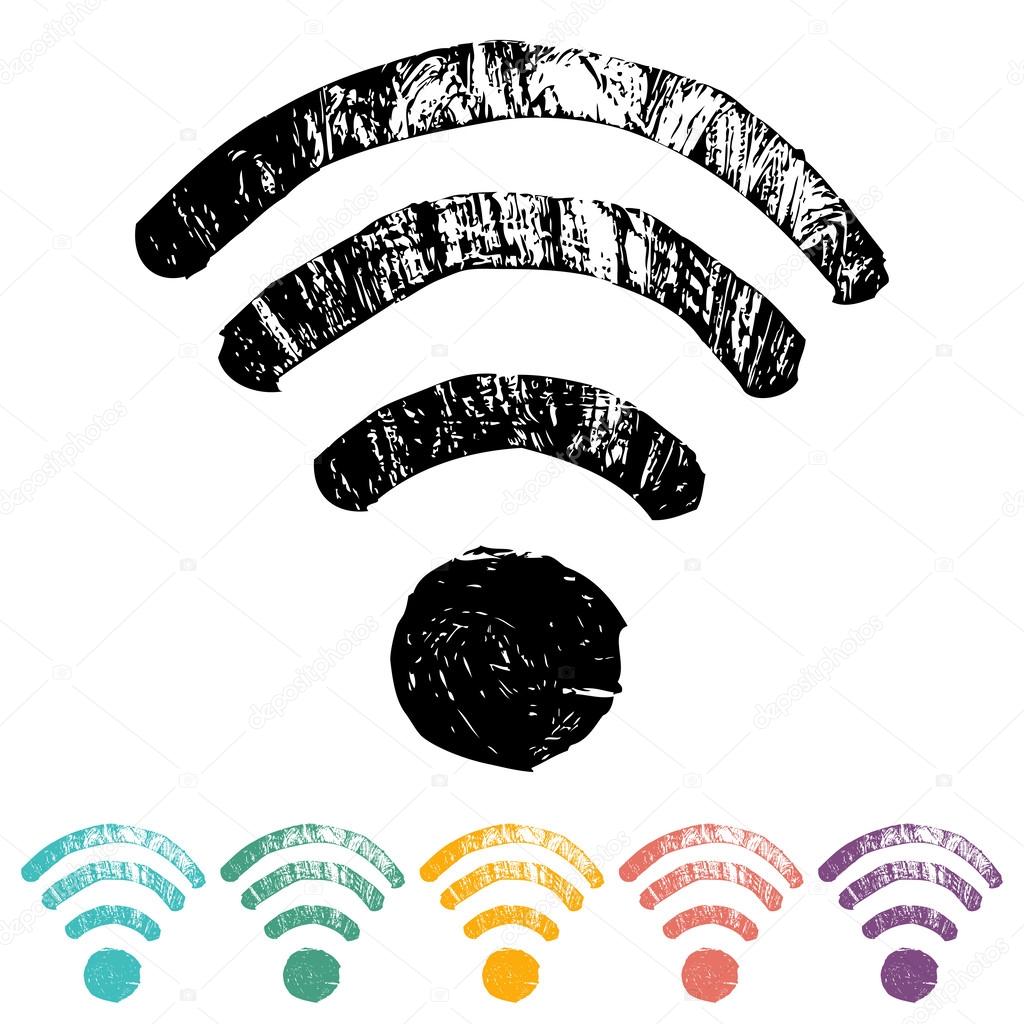 Wireless icons set