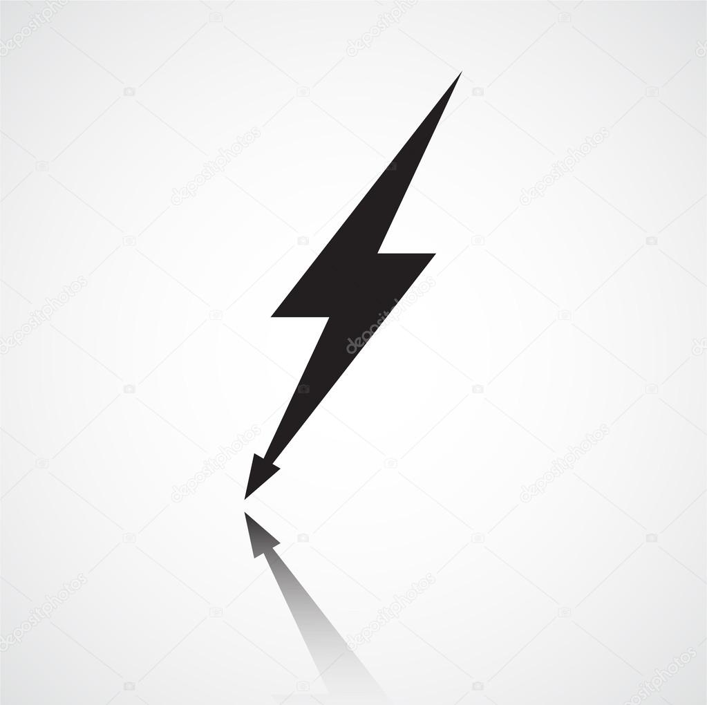 Minimalistic a lightning bolt