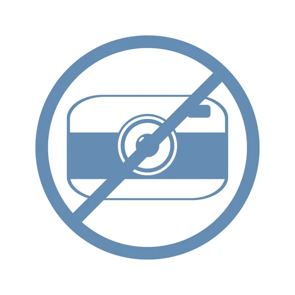 Camera ban icon — Stock Vector