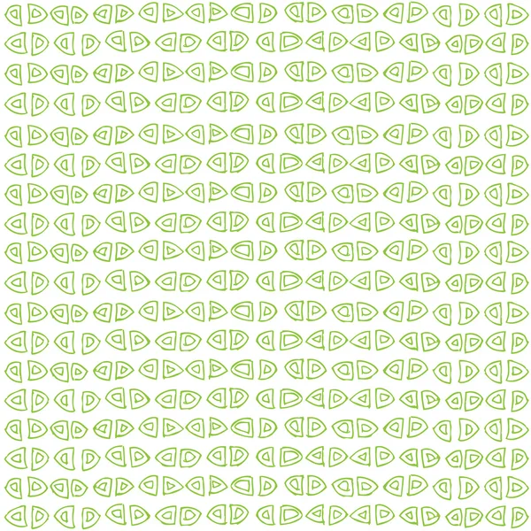 Patrón de ornamento sin costura verde — Vector de stock