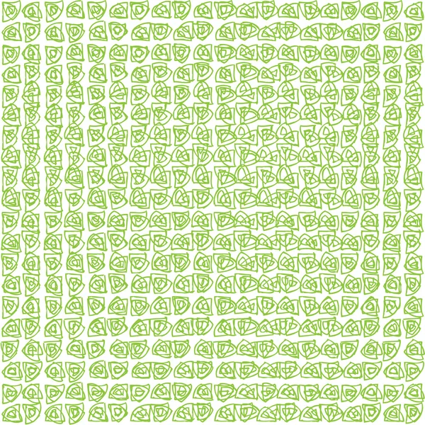 Patrón de ornamento sin costura verde — Vector de stock