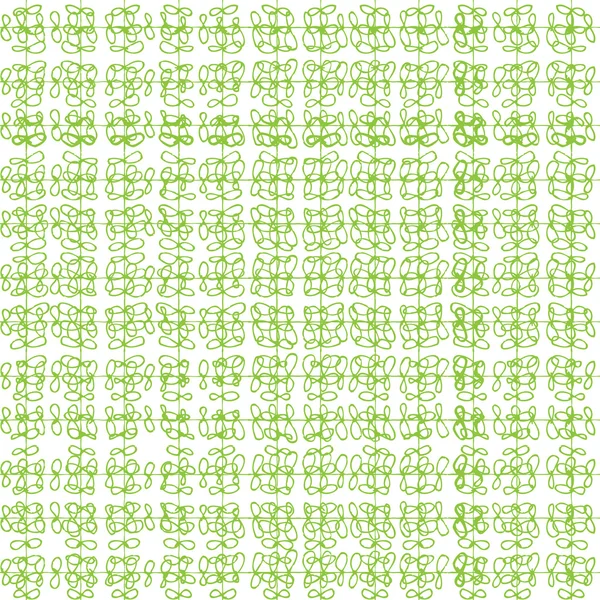 Patrón de ornamento sin costura verde — Vector de stock