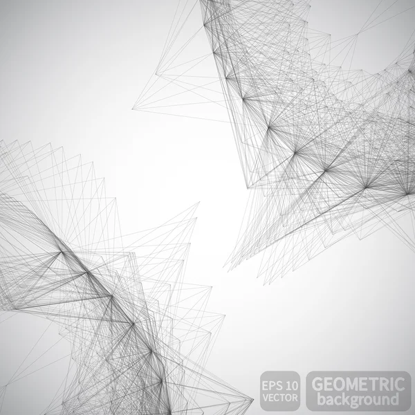 Fondo de líneas geométricas abstractas — Vector de stock