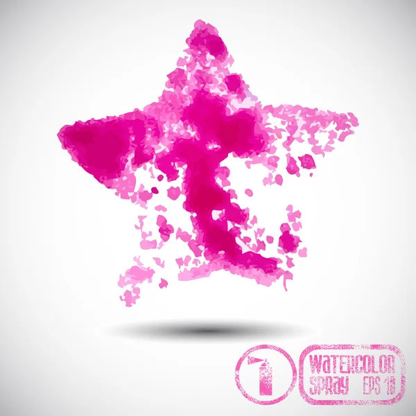 Graffiti spray Pink Star — Image vectorielle