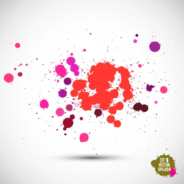Ink and paint spatter — Stock Vector