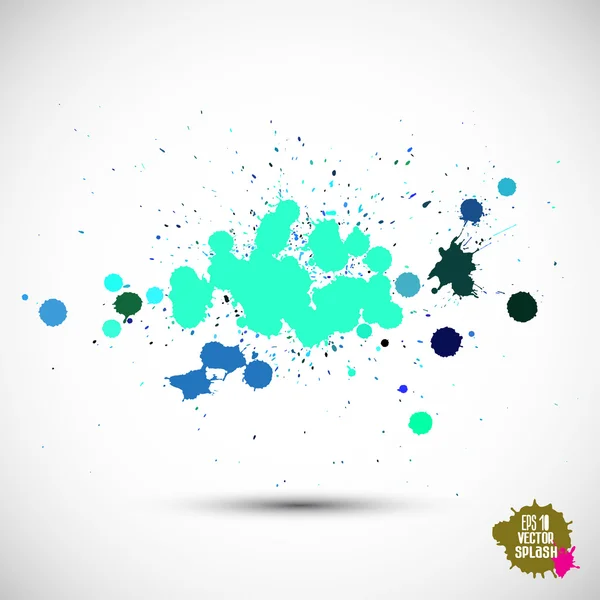 Ink and paint spatter — Stock Vector