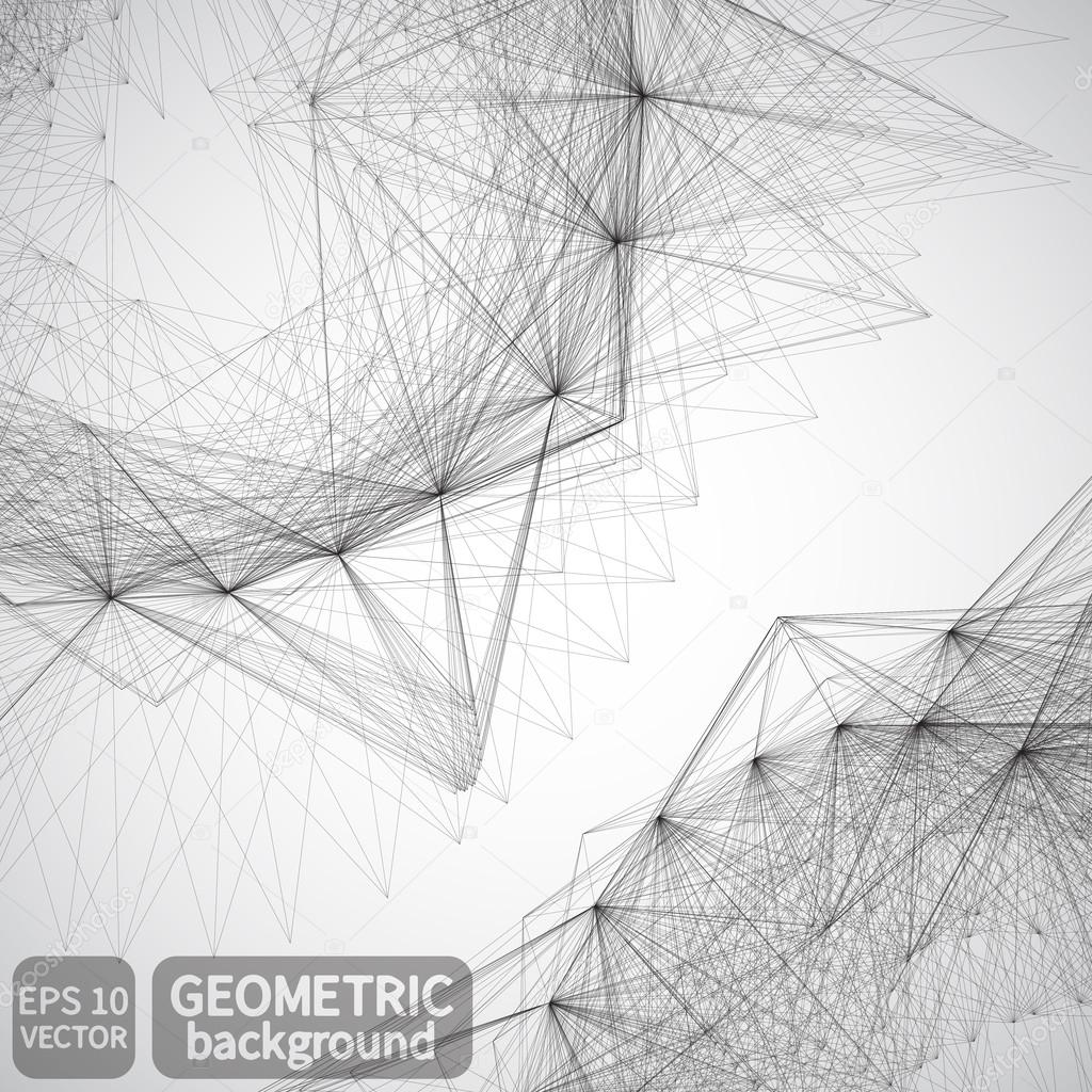 Abstract geometric lines background