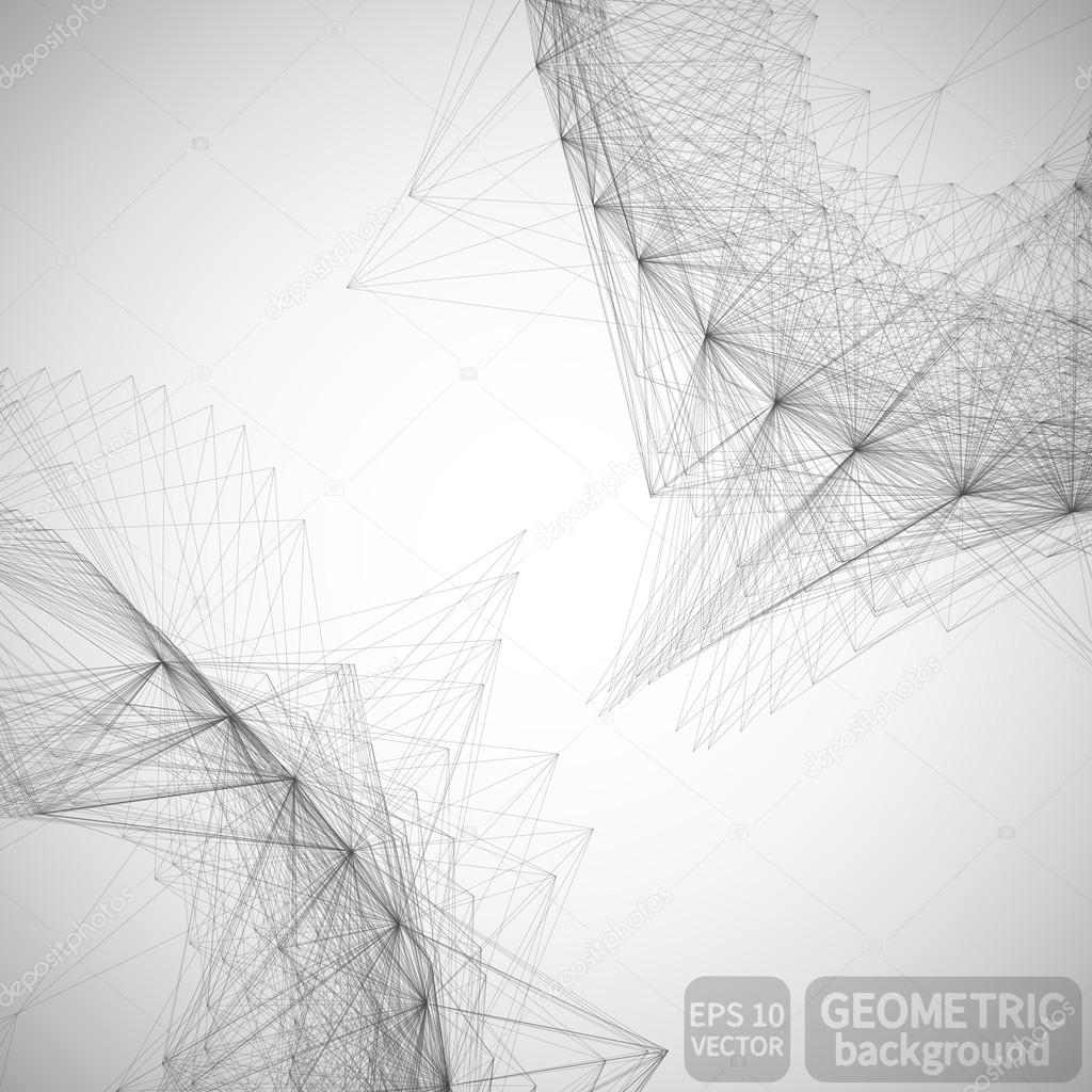 Abstract geometric lines background
