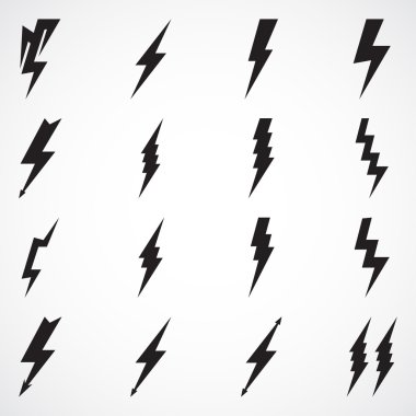 Siyah ışık simgeler