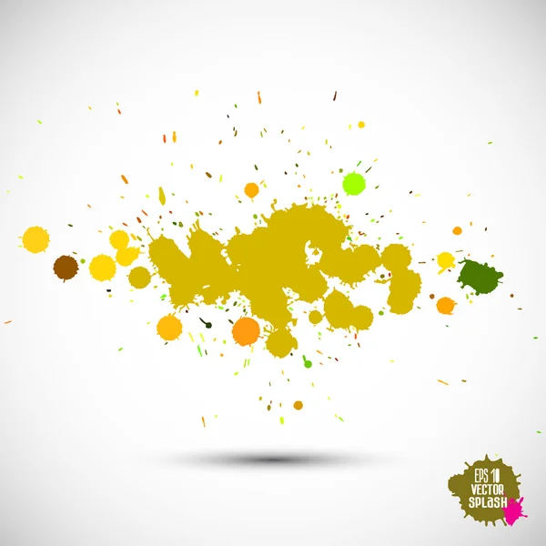 Ink and paint spatter — Stock Vector