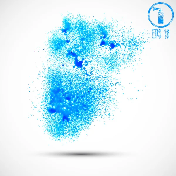 Bleus taches abstraites — Image vectorielle