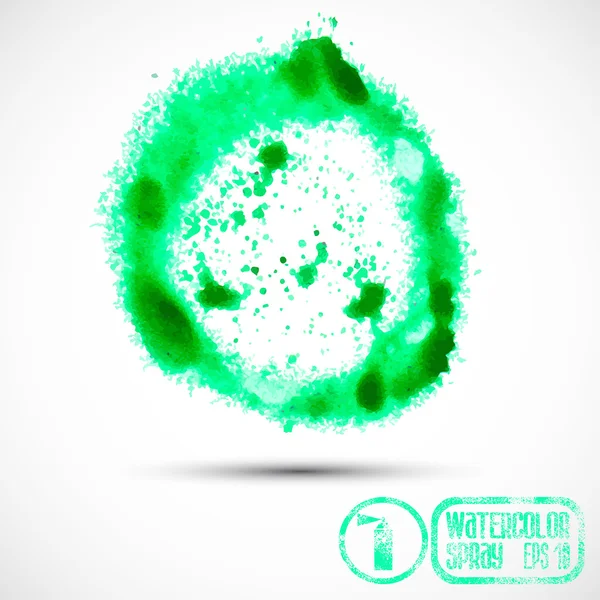 Spray vert blot — Image vectorielle