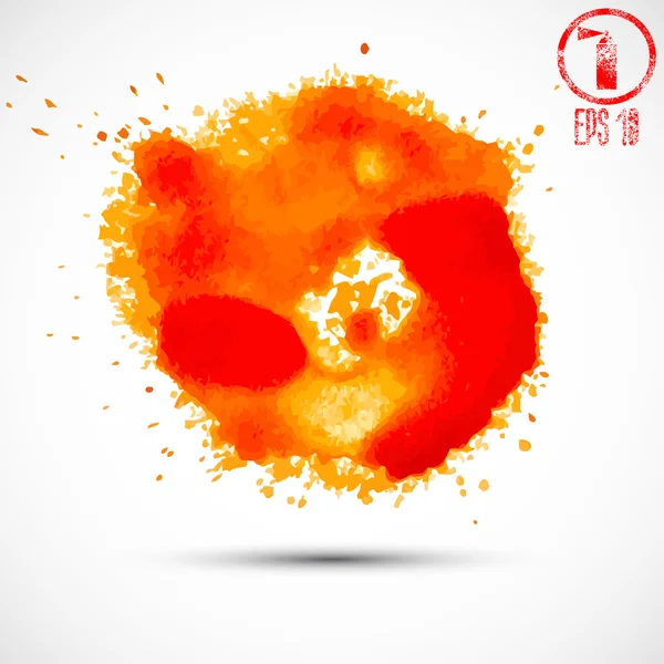 Spray arancione macchie — Vettoriale Stock