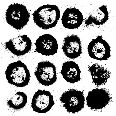 Grunge sıçrama seti