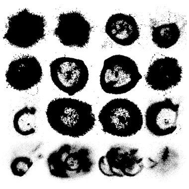 Grunge sıçrama seti