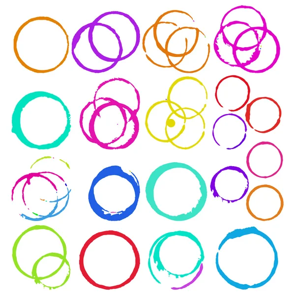 Round shapes set — Stock Vector