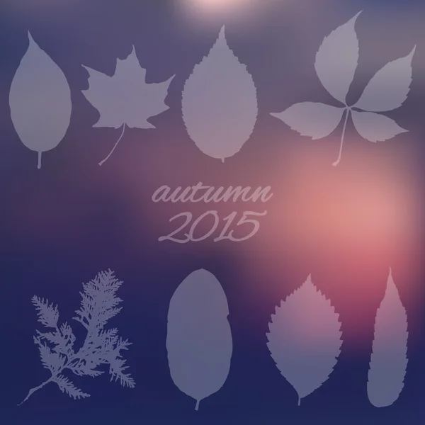Autumn blurred background — Stock Vector