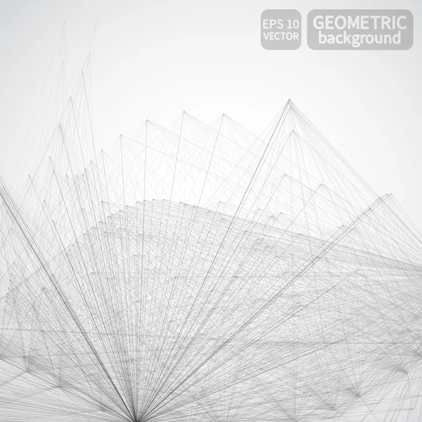 Tecnología de fondo geométrico — Vector de stock