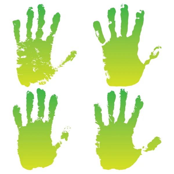 绿色生态的双手套 — 图库矢量图片