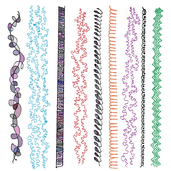 Hand getrokken grenzen — Stockvector