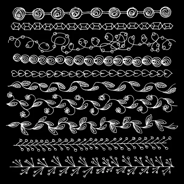 Linea di confine impostata — Vettoriale Stock