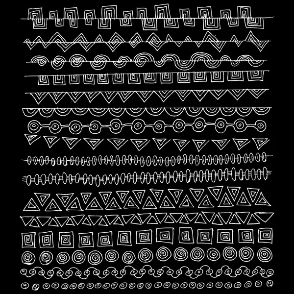 Ligne de démarcation définie — Image vectorielle