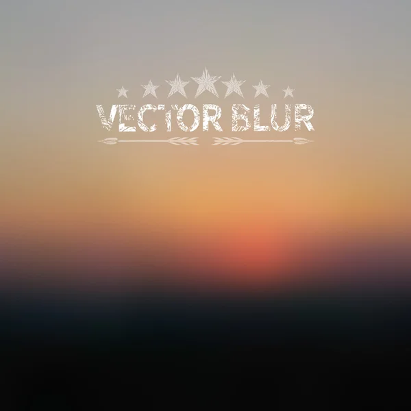 Fondo borroso de la puesta del sol — Vector de stock