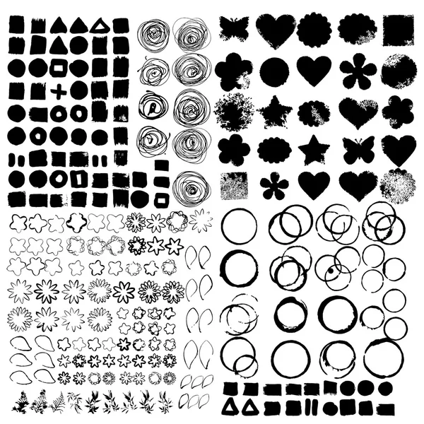 Éléments abstraits de conception grunge — Image vectorielle