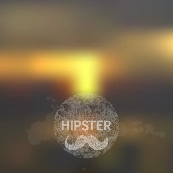 Fondo con signo hipster — Vector de stock