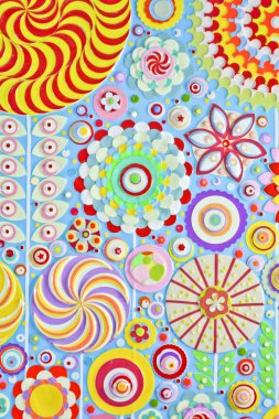 Soyut sanat çiçek tasarım