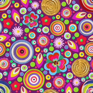 Soyut fantezi çiçekli arka plan