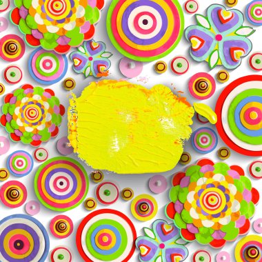 Etiket, etiket üzerindeki arka plan