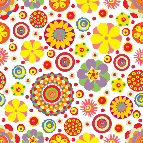 Абстрактный фантазийный цветочный фон
