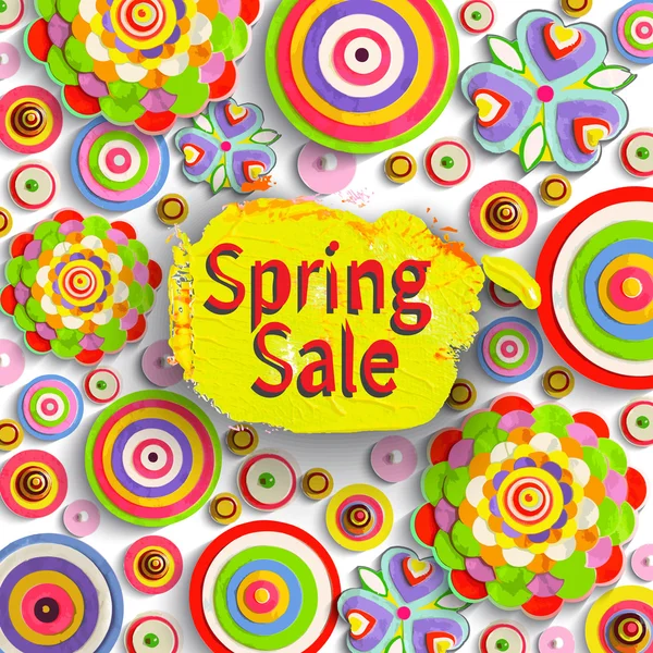 Motivational background. spring sale — Stock Photo, Image