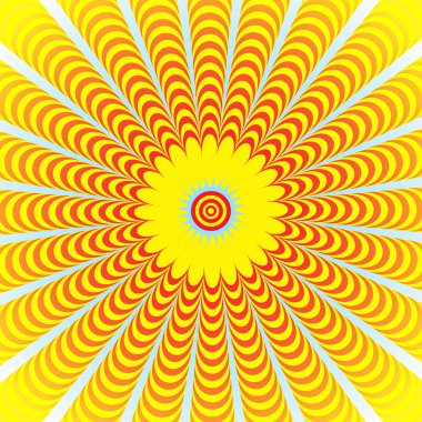 Kırmızı ve sarı desen