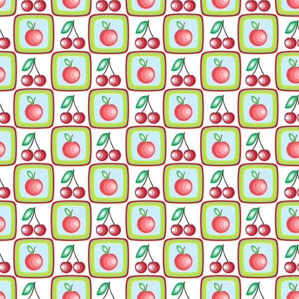Schattig fruitpatroon — Stockfoto