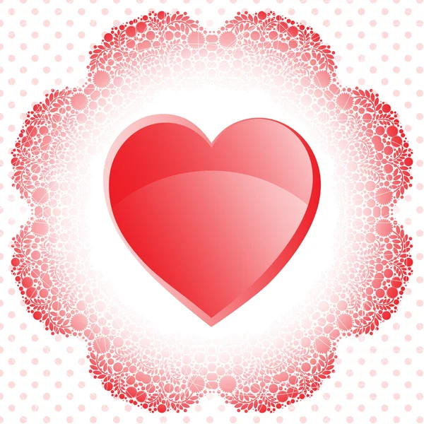 Valentine czerwony dzień karta — Zdjęcie stockowe