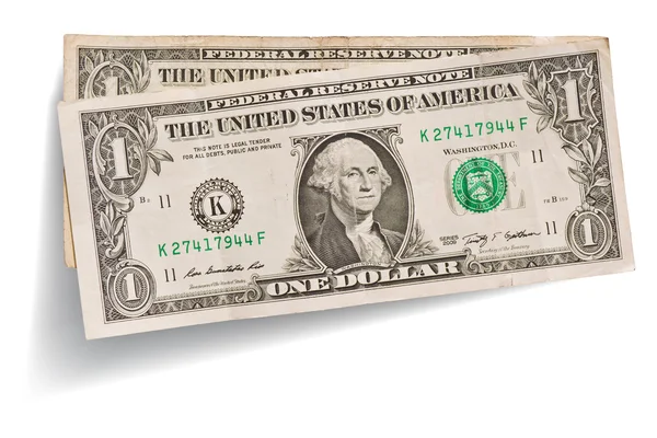 Een dollar biljetten — Stockfoto