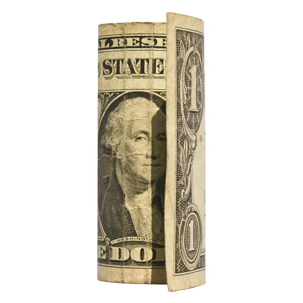 Один долар банкнота — стокове фото