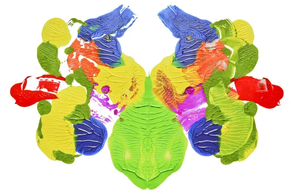 Rorschachtest abstracte teken — Stockfoto