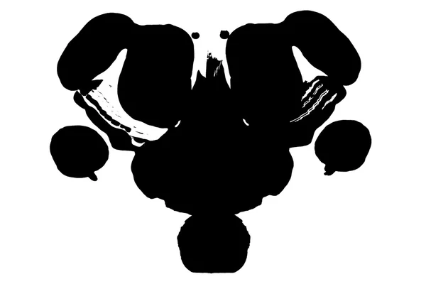 Tanda abstrak uji Rorschach — Stok Foto