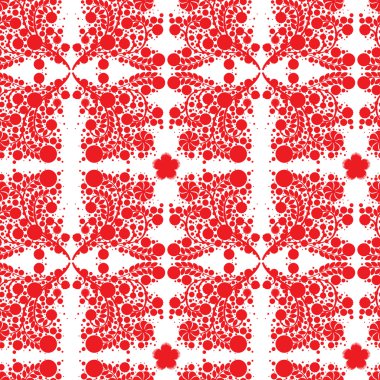 Çiçekler siluet desen