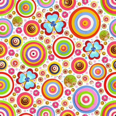 Moda çiçek sorunsuz duvar kağıdı