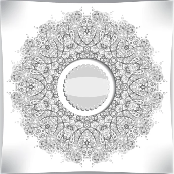 Round lace floral pattern — Stock Photo, Image