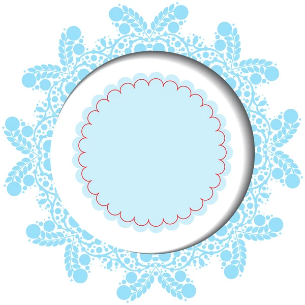 Snowflake christmas card — Stock Photo, Image