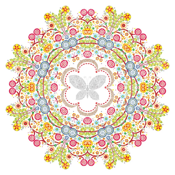 Round lace flower — Stock Photo, Image