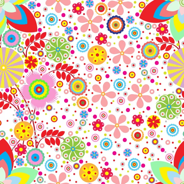 다채로운 꽃 패턴 — 스톡 사진