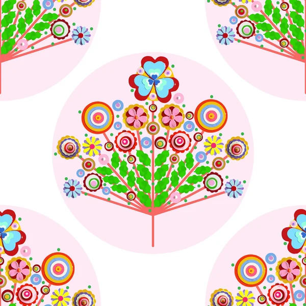 Modische Blumen nahtlose Tapete — Stockfoto